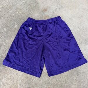 Vintage Warrior Mens Mesh Athletic Shorts Purple Gym Basketball Size Medium
